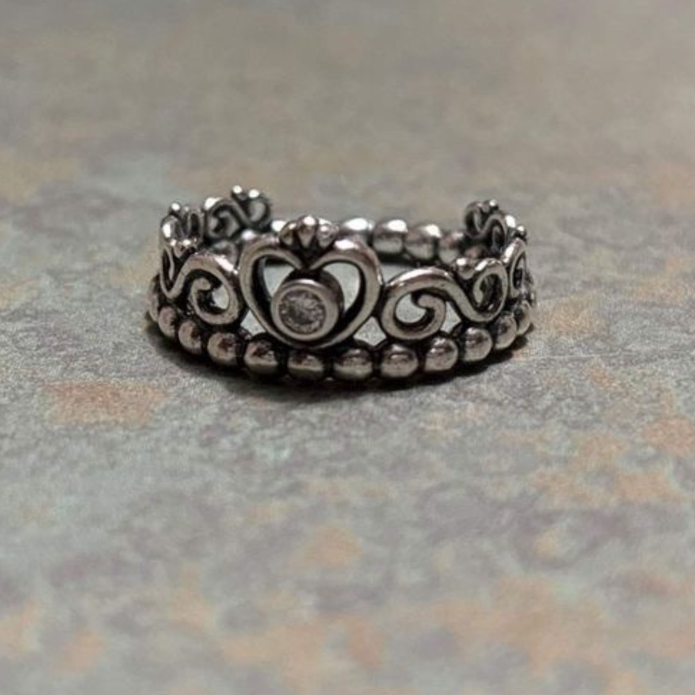 PANDORA- PRINCESS TIARA STERLING SILVER CROWN RING